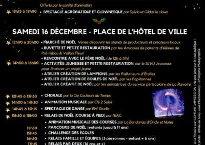 Festivités de Noël du 14 au 16 décembre 2023