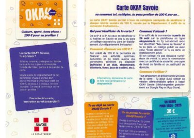 Le syndicat devient partenaire du Département avec la carte Okay Savoie